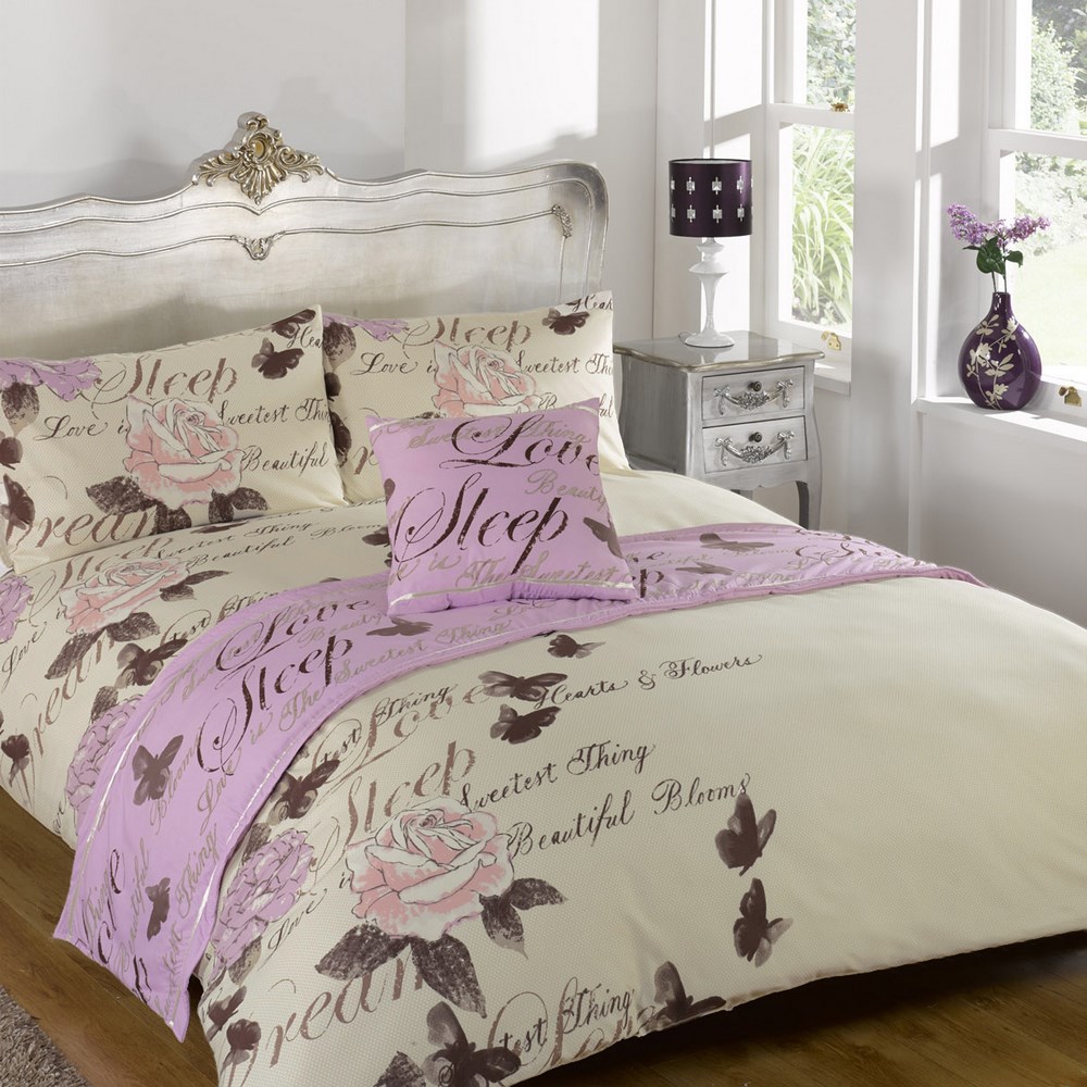Odette Butterfly Duvet Quilt Bedding Bed In A Bag Cushion Pillow Cover Runner
